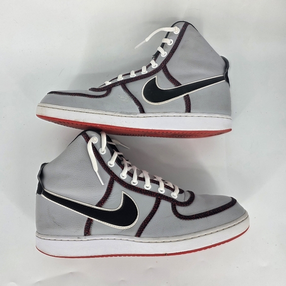 Nike Court Force High Retro Wolf Grey Black Red 621187-003 Sneakers Men\'s 11.5 main image 4